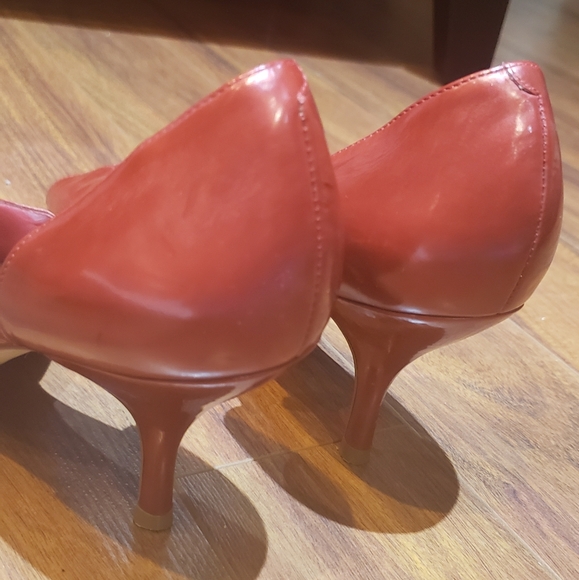 PRICE DROP! 💥  BCBGirl red peep toe shoes - Picture 3 of 8